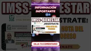 💥🛑IMSS BIENESTAR👵🏼🧓🏼REGISTRATE Y OBTÉN SERVICIO MÉDICO GRATUITO🗓💵💳 [upl. by Redd]