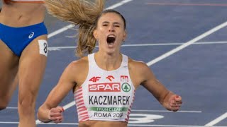 Natalia Kaczmarek Wins the European 400M Title in Rome [upl. by Napas]