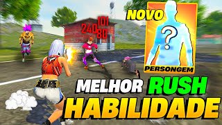 MELHOR COMBINAÇÃO DE PERSONAGENS PARA RUSHAR NO FREE FIRE [upl. by Ofori49]