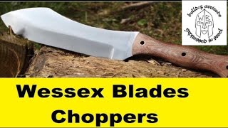 Wessex Blades Custom Choppers Golok style outdoor Bushcraft Camp Blades [upl. by Annovahs]