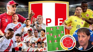 CONFIRMADO XI TITULAR de Selección Peruana vs Colombia x Eliminatorias rumbo a MUNDIAL 2026 [upl. by Harahs]