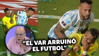 ¿POR QUÉ NO FUE ROJA PARA OTAMENDI 🔴 LOS AUDIOS ENTRE EL VAR Y EL ÁRBITRO DE ARGENTINA VS BRASIL 🔥 [upl. by Jordans]