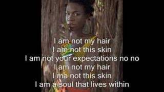 India Arie I am not my hair With Lyrics [upl. by Naujed]