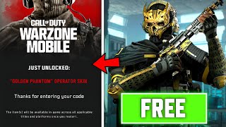 How To Claim FREE GHOST Skin  FREE Redeem Codes in WARZONE MOBILE  MW3 [upl. by Hulton]