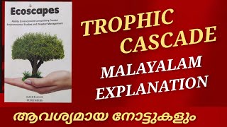 Trophic Cascade Summary in MalayalamNotesEcoscapesKerala University [upl. by Huttan]