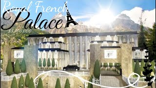 Bloxburg Mansion Build 33M Royal French Palace Tour [upl. by Blackmun]