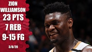 Zion Williamson puts on a dunk show in Pelicans vs Timberwolves  201920 NBA Highlights [upl. by Amalita684]