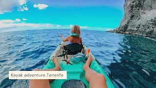 Snorkeling with turtles  Kayak adventure in Tenerife [upl. by Fadil21]