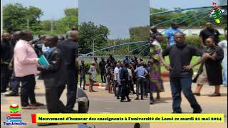 Togo  mouvement d’humeur des enseignants à l’Université de Lomé ce 21 mai 2024 [upl. by Bekaj]