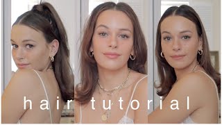 FLIPPEDENDS HAIR TUTORIAL  3 STYLES  90s inspired [upl. by Mauer]