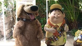 Dug and Russell From Pixars Up Meet and Greet at Disneys Animal Kingdom  Wilderness Explorers [upl. by Aissac154]