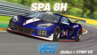 First stint of the season  VEC Spa 8H  Division 1  Brabham Motorsports 83 GT3 [upl. by Kennan]