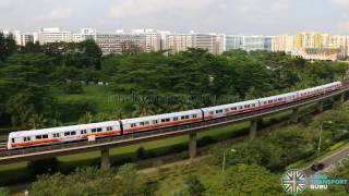 SMRT 5th Generation C151B Train  CBTC Trial [upl. by Retsof580]