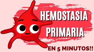 Hemostasia Primaria ¡En 5 minutos plaquetas sangre [upl. by Mcgurn]