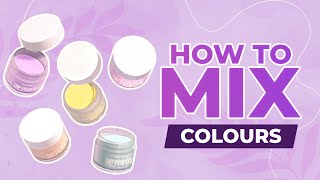 How to Mix Dip Powders Step by Step Guide for Endless Colour Creations  Nail Art Tutorial [upl. by Kurzawa]