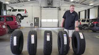 Tire Comparison video with the General Grabber ATX BF Goodrich KO2 and Goodyear DuraTrac [upl. by Arytal564]