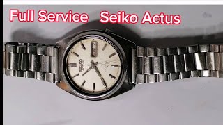 how to repair SEIKO ACTUS AUTOMATIC cal70098330 👉 ER ESTACION VLOG [upl. by Aicele891]