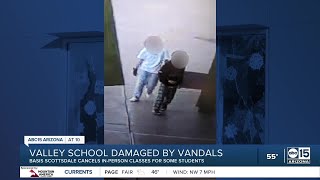 Scottsdale charter school vandalized more than 20 windows shattered [upl. by Swords110]