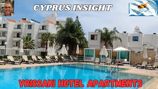 Vrissaki Hotel Apartments Protaras Cyprus  A Tour Around [upl. by Nylecoj]