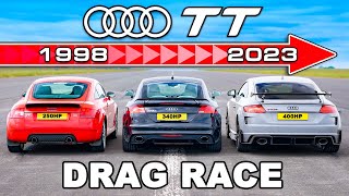 Audi TT Generations DRAG RACE [upl. by Akinorev]