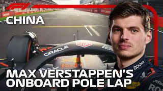 Max Verstappen’s Pole Lap  2024 Chinese Grand Prix  Pirelli [upl. by Anihc]