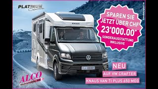 Knaus Van Ti 650 MEG Platinum Selection 2023 auf VW  Alco Wohnmobile [upl. by Nanah]