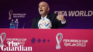 I feel Qatari I feel gay Infatino defends Fifa decision to host World Cup in Qatar [upl. by Concettina]