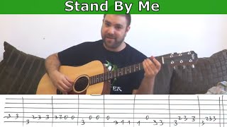 Fingerstyle Tutorial Stand By Me  w TAB Guitar Lesson [upl. by Maighdiln]