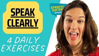 Speak More Clearly 4 Speech Therapy Exercises for Articulation [upl. by Alyaj]