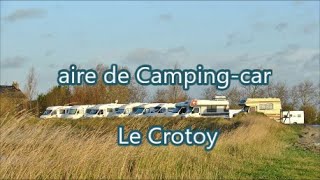 Aire de camping car du Crotoy Somme 80 [upl. by Ilam]