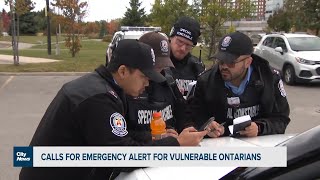 Calls for emergency alert system for missing vulnerable Ontarians [upl. by Slin900]