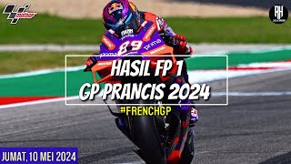 Hasil Motogp Hari iniHasil Latihan Bebas GP Prancis 2024FP 1 Prancis GPJadwal Motogp 2024 [upl. by Reldnahc]