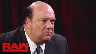 Paul Heyman makes a jawdropping Brock Lesnar announcement Raw Nov 28 2016 [upl. by Efram]