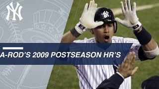 ARods 2009 postseason HRs [upl. by Araiet]