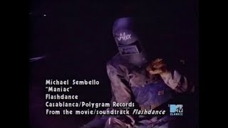 Michael Sembello  Maniac MTV music video [upl. by Aronal]