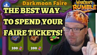 Darkmoon Faire Guide  The BEST Way to Spend Your Tickets on the Reward Path  Warcraft Rumble [upl. by Leggat]