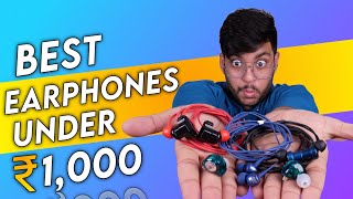 Top 5 Best Earphones under 1000 rs  Best Wired earphones under 1000 in 2023 [upl. by Oliviero]