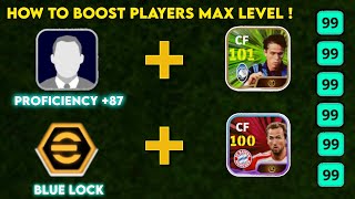 HOW TO BOOST FREE PLAYERS MAX LEVEL  EFOOTBALL 2024 MOBILE [upl. by Abrahan188]