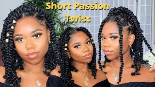 DIY Short Passion Twist  EASY StepByStep Tutorial  TWO METHODS No Crochet amp Crochet  Chev B [upl. by Godart]