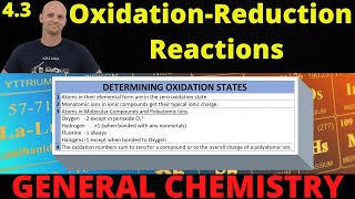 43 Oxidation Reduction Reactions  General Chemistry [upl. by Dustin881]