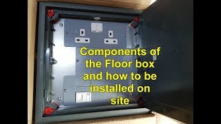 Floor box Practical installation OnSite [upl. by Amiarom802]