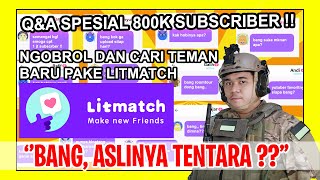 TANYA JAWAB FRITS BHASKARA PAKE APLIKASI PENCARI TEMAN BARU LITMATCH [upl. by Vasquez997]