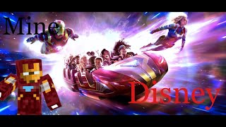 MineDisney  On Ride Avengers Assemble  Flight force [upl. by Cherrita]