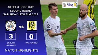 MATCH HIGHLIGHTS  Lisburn Distillery v Tullycarnet 190823 [upl. by Aneloaup27]