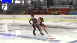 2015 ISU Jr Grand Prix  Linz Free Dance Darya POPOVA  Volodymyr NAKISKO UKR [upl. by O'Driscoll]