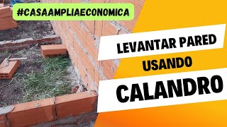 Cómo levantar pared usando calandro solucionesconstructivas trend diy [upl. by Lubeck]