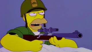 Grampa Simpson in the war [upl. by Ecnerolf]