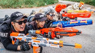 LTT Nerf Mod  1 Hour Nerf War The Battle Is Not Over Of MEGA Gold [upl. by Kieger]