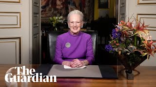 Denmarks Queen Margrethe II announces abdication on live TV [upl. by Amlev]