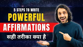 How to write Affirmations for Goal Manifestation  Step By Step  Sumit Upreti [upl. by Glennon]